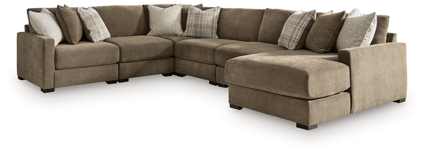 Camellia-Court Sectional with Chaise - Valley Furniture (Rohnert Park, CA)