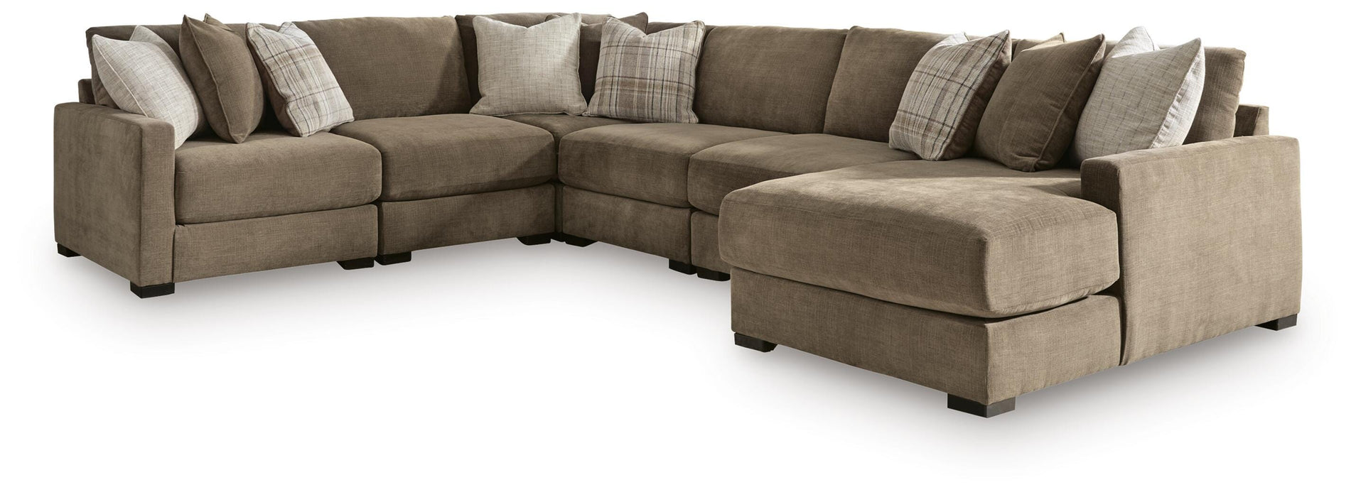 Camellia-Court Sectional with Chaise - Valley Furniture (Rohnert Park, CA)