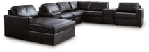 Modmax II Sectional with Chaise and Audio Consoles - Valley Furniture (Rohnert Park, CA)