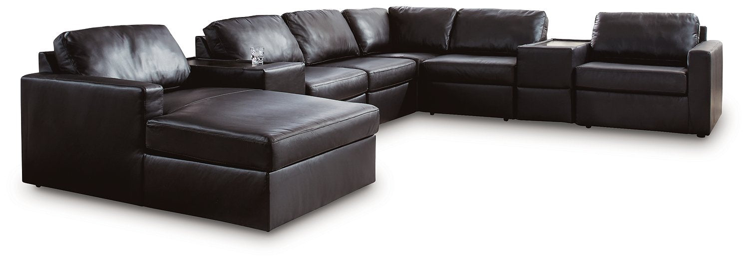 Modmax II Sectional with Chaise and Storage Consoles - Valley Furniture (Rohnert Park, CA)