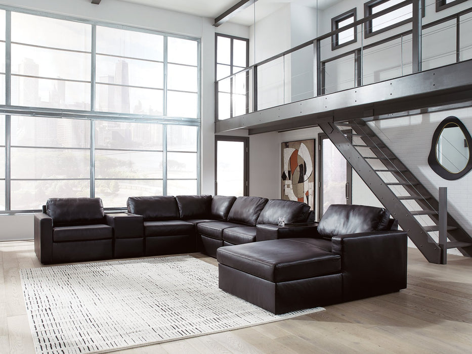 Modmax II Sectional with Chaise and Storage Consoles - Valley Furniture (Rohnert Park, CA)