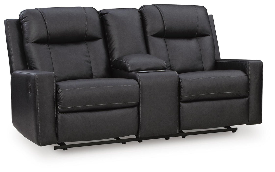 Mackmenville Reclining Loveseat with Console - Valley Furniture (Rohnert Park, CA)
