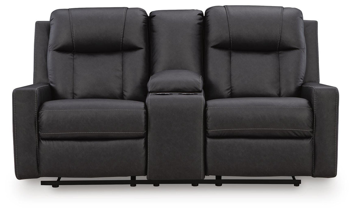 Mackmenville Reclining Loveseat with Console - Valley Furniture (Rohnert Park, CA)