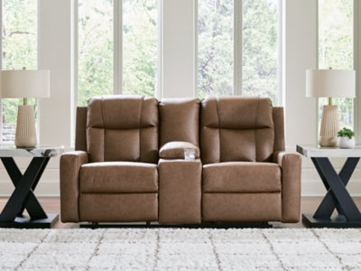 Mackmenville Reclining Loveseat with Console - Valley Furniture (Rohnert Park, CA)