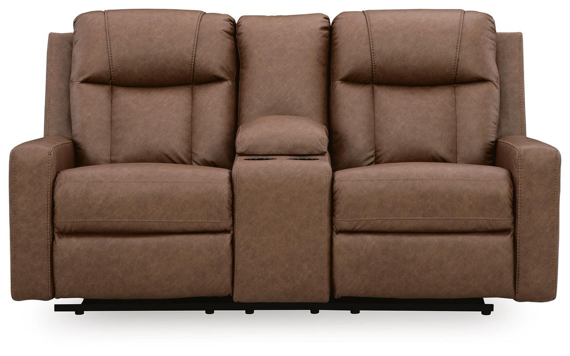Mackmenville Reclining Loveseat with Console - Valley Furniture (Rohnert Park, CA)
