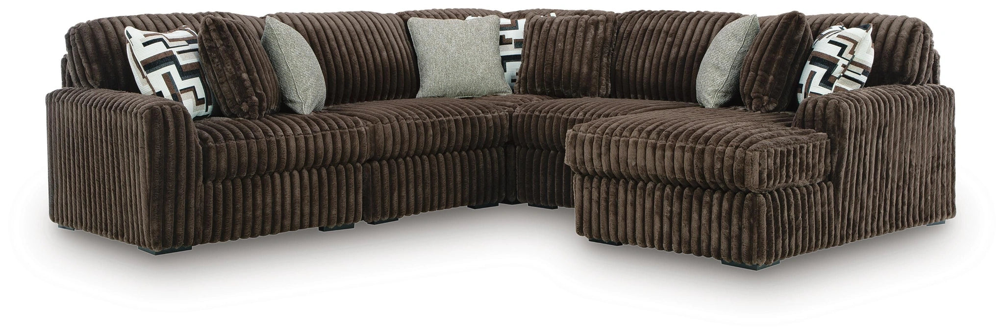 Midnight-Madness Sectional with Chaise
