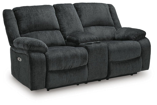 Draycoll Power Reclining Loveseat with Console - Valley Furniture (Rohnert Park, CA)