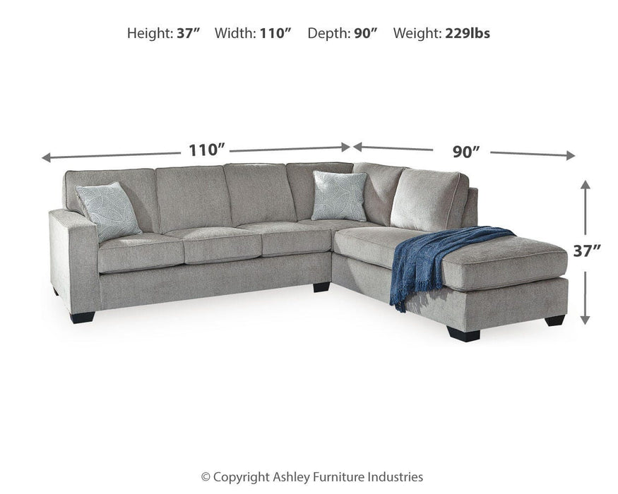 Altari Sectional with Chaise - Valley Furniture (Rohnert Park, CA)
