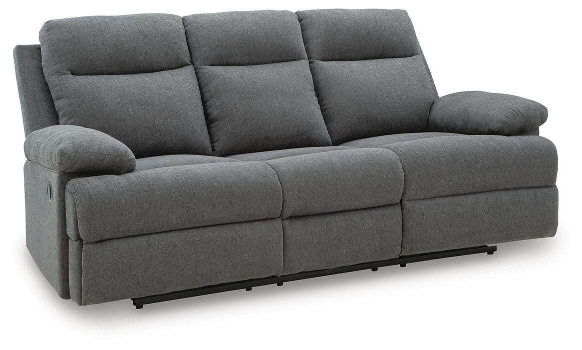 Side-Swipe Reclining Sofa with Drop Down Table - Valley Furniture (Rohnert Park, CA)