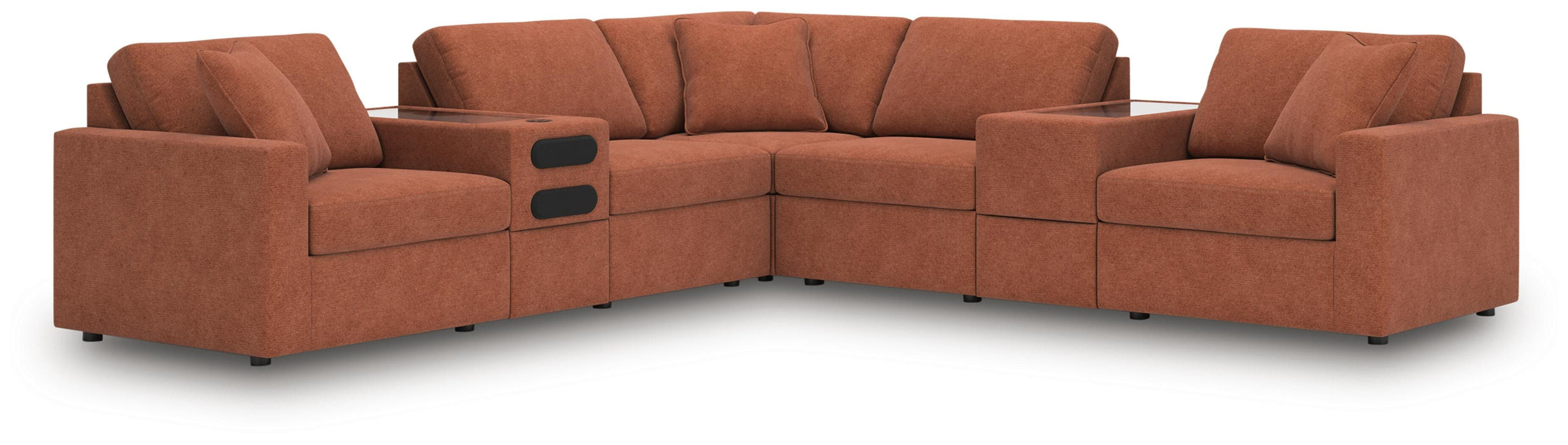 Modmax Balanced Sectional with Audio and Storage Consoles - Valley Furniture (Rohnert Park, CA)