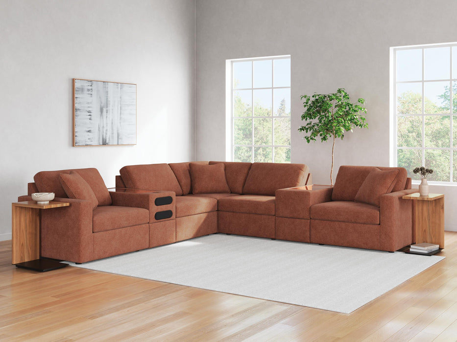 Modmax Balanced Sectional with Audio and Storage Consoles - Valley Furniture (Rohnert Park, CA)