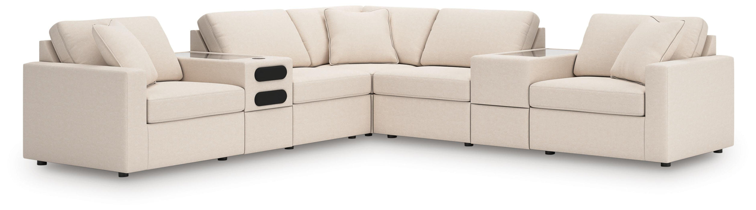 Modmax Balanced Sectional with Audio and Storage Consoles - Valley Furniture (Rohnert Park, CA)