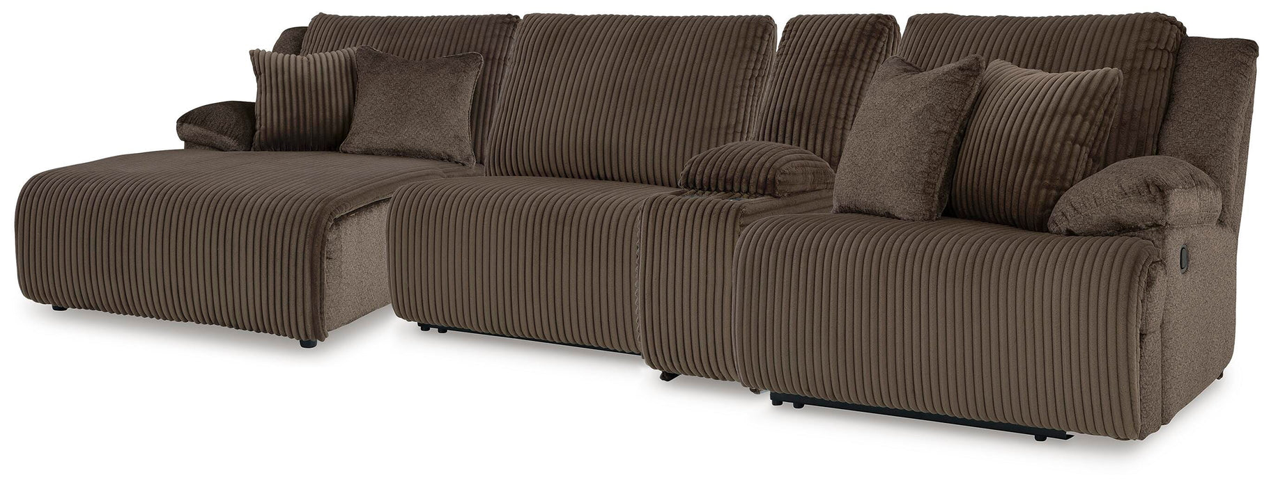 Top Tier Reclining Sectional with Chaise - Valley Furniture (Rohnert Park, CA)