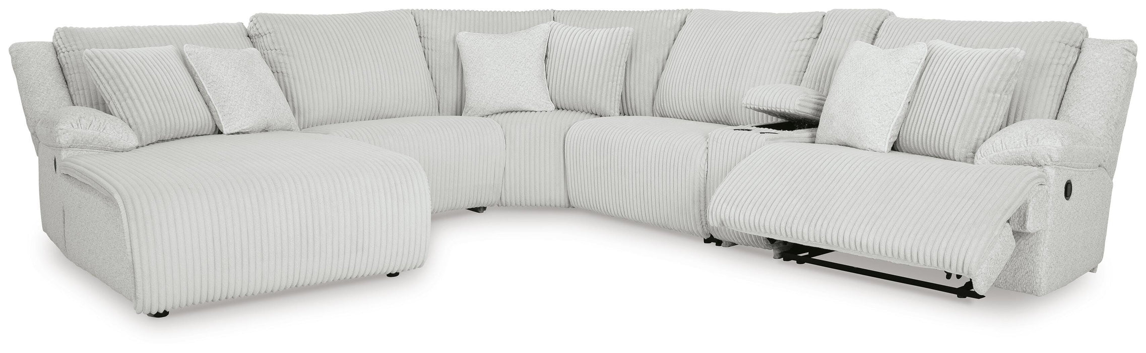 Top Tier Reclining Sectional with Chaise - Valley Furniture (Rohnert Park, CA)