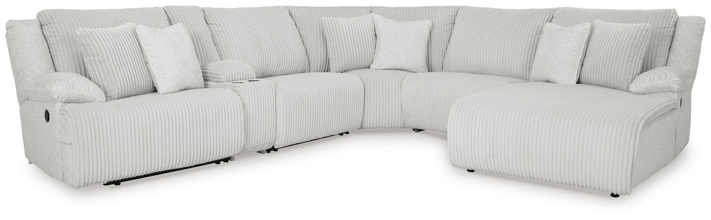 Top Tier Reclining Sectional with Chaise - Valley Furniture (Rohnert Park, CA)