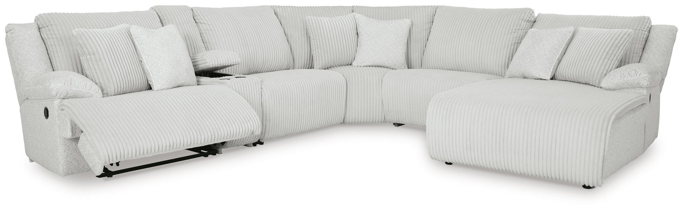 Top Tier Reclining Sectional with Chaise - Valley Furniture (Rohnert Park, CA)