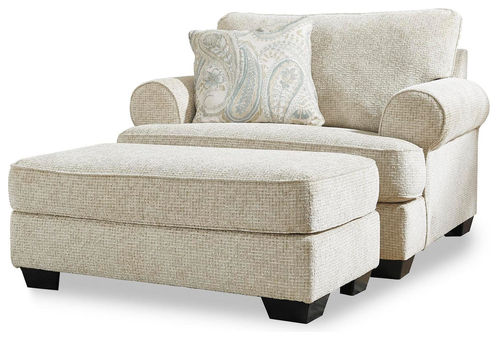 Monaghan Oversized Chair and Ottoman - Valley Furniture (Rohnert Park, CA)