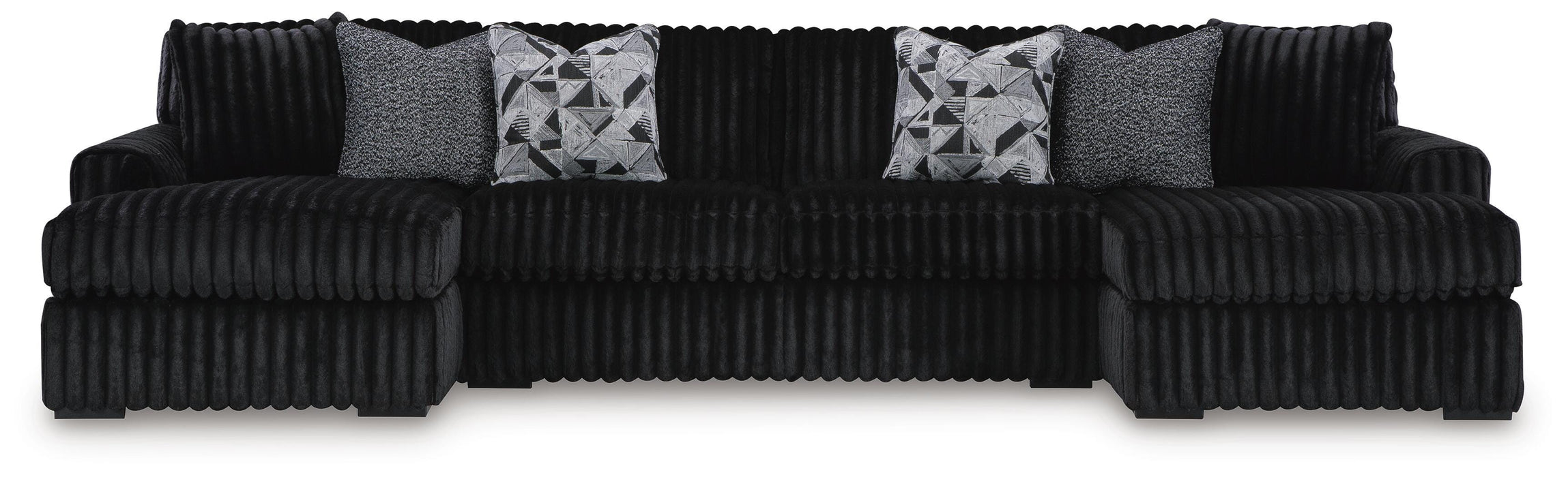 Midnight-Madness Sectional with Chaise - Valley Furniture (Rohnert Park, CA)