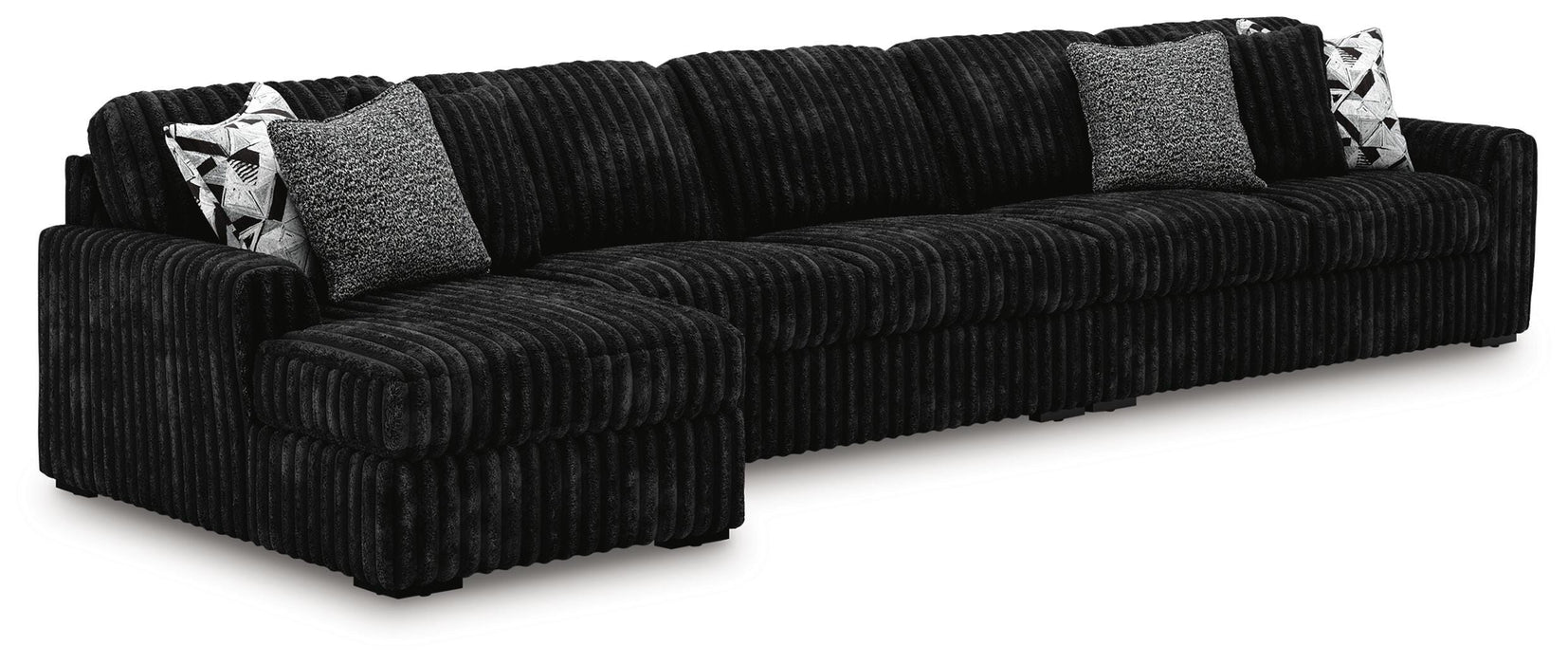Midnight-Madness Sectional with Chaise - Valley Furniture (Rohnert Park, CA)