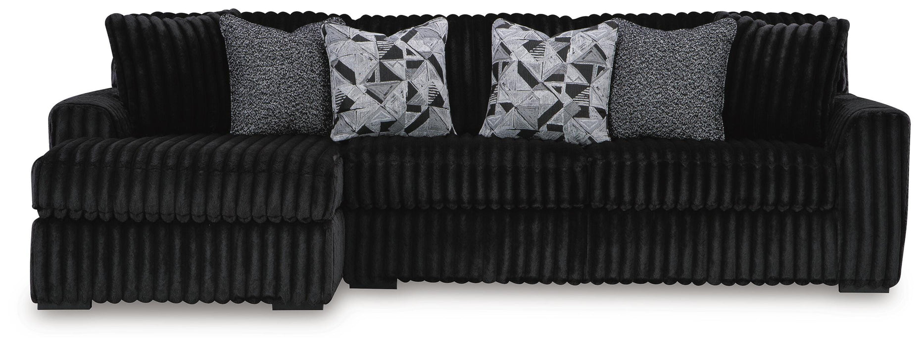 Midnight-Madness Sectional Sofa with Chaise - Valley Furniture (Rohnert Park, CA)