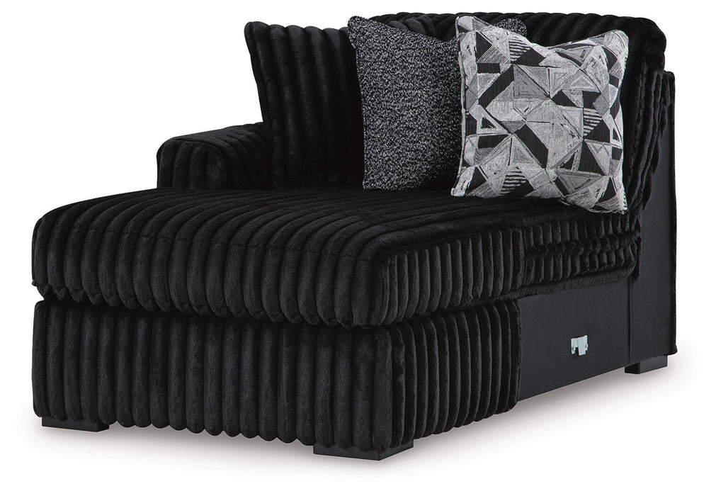 Midnight-Madness Sectional with Chaise - Valley Furniture (Rohnert Park, CA)