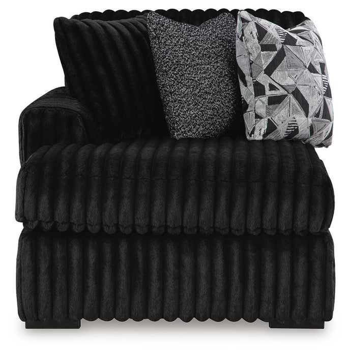 Midnight-Madness Sectional with Chaise - Valley Furniture (Rohnert Park, CA)
