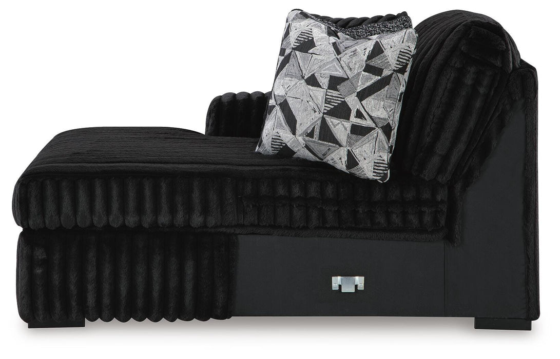 Midnight-Madness Sectional Sofa with Chaise - Valley Furniture (Rohnert Park, CA)