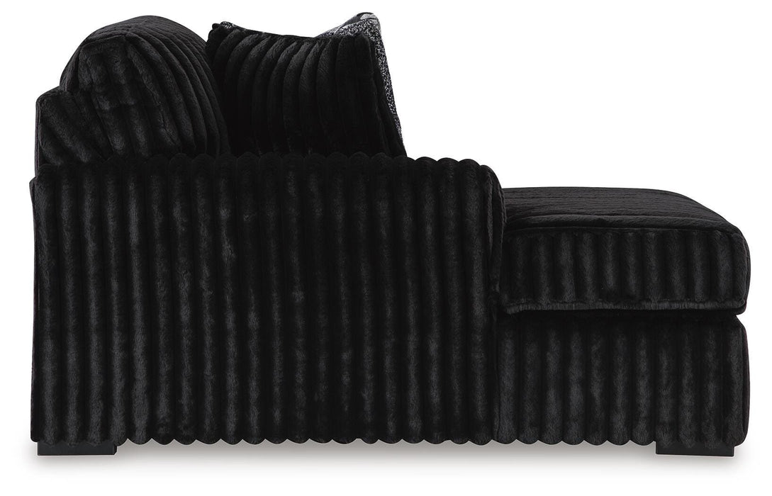 Midnight-Madness Sectional with Chaise - Valley Furniture (Rohnert Park, CA)