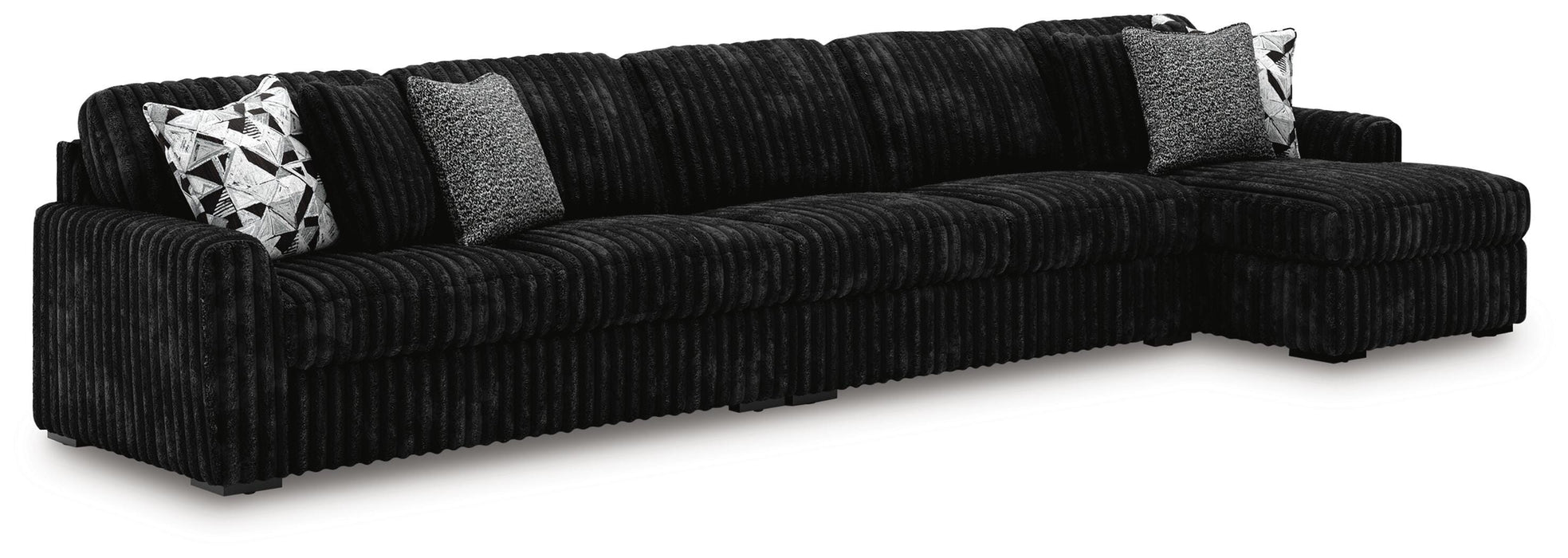 Midnight-Madness Sectional with Chaise - Valley Furniture (Rohnert Park, CA)