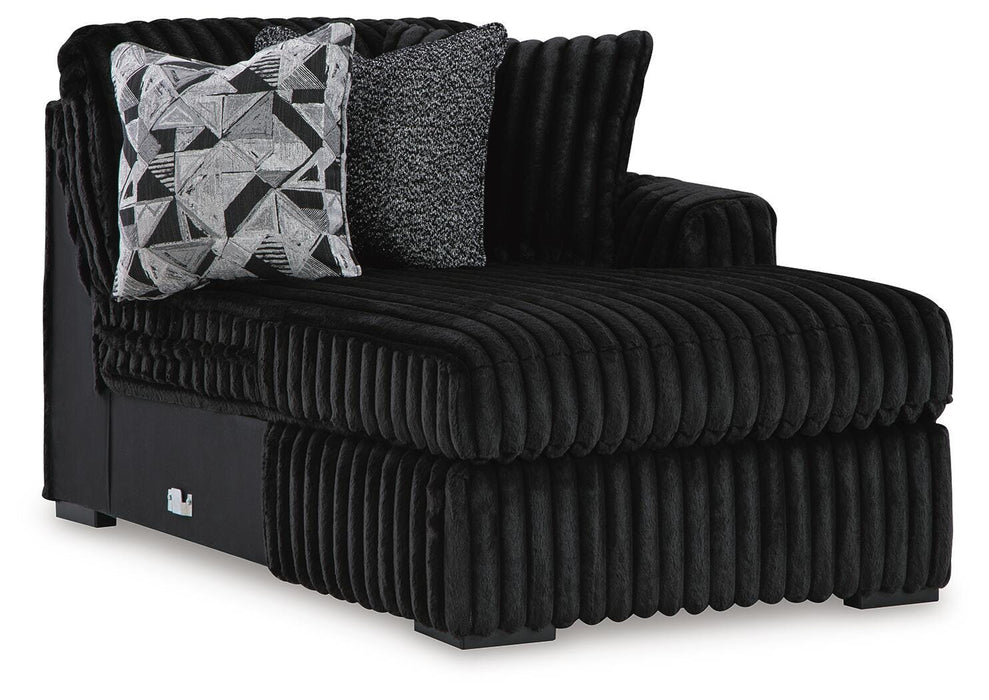 Midnight-Madness Sectional with Chaise - Valley Furniture (Rohnert Park, CA)