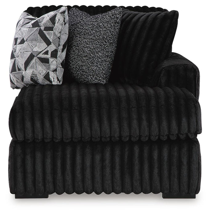 Midnight-Madness Sectional with Chaise - Valley Furniture (Rohnert Park, CA)