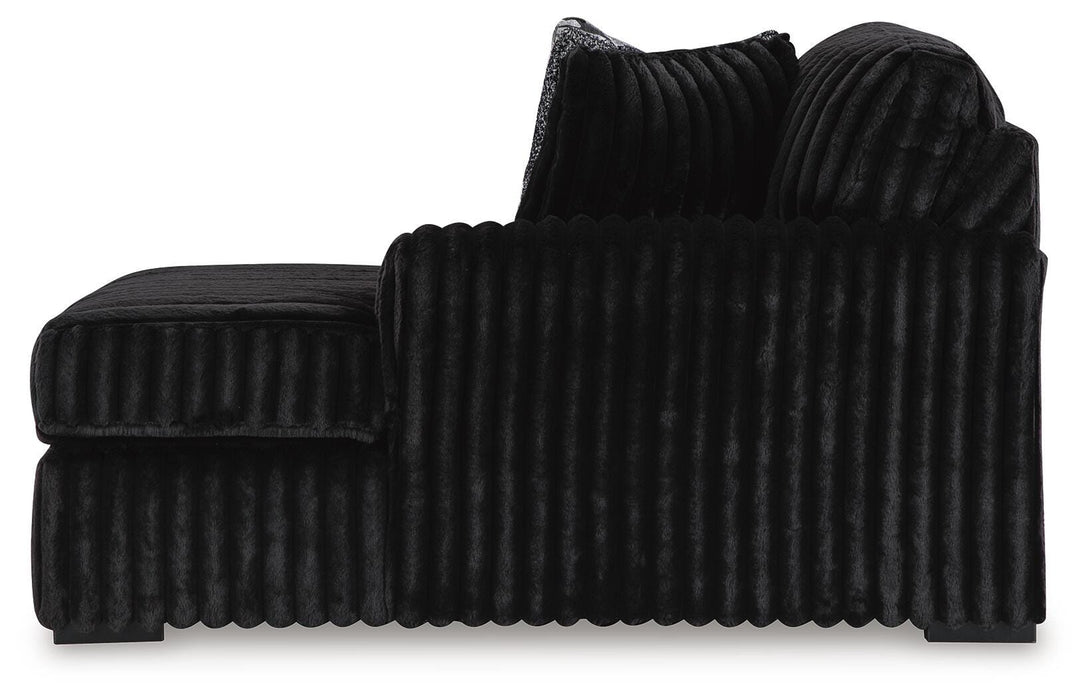 Midnight-Madness Sectional with Chaise - Valley Furniture (Rohnert Park, CA)