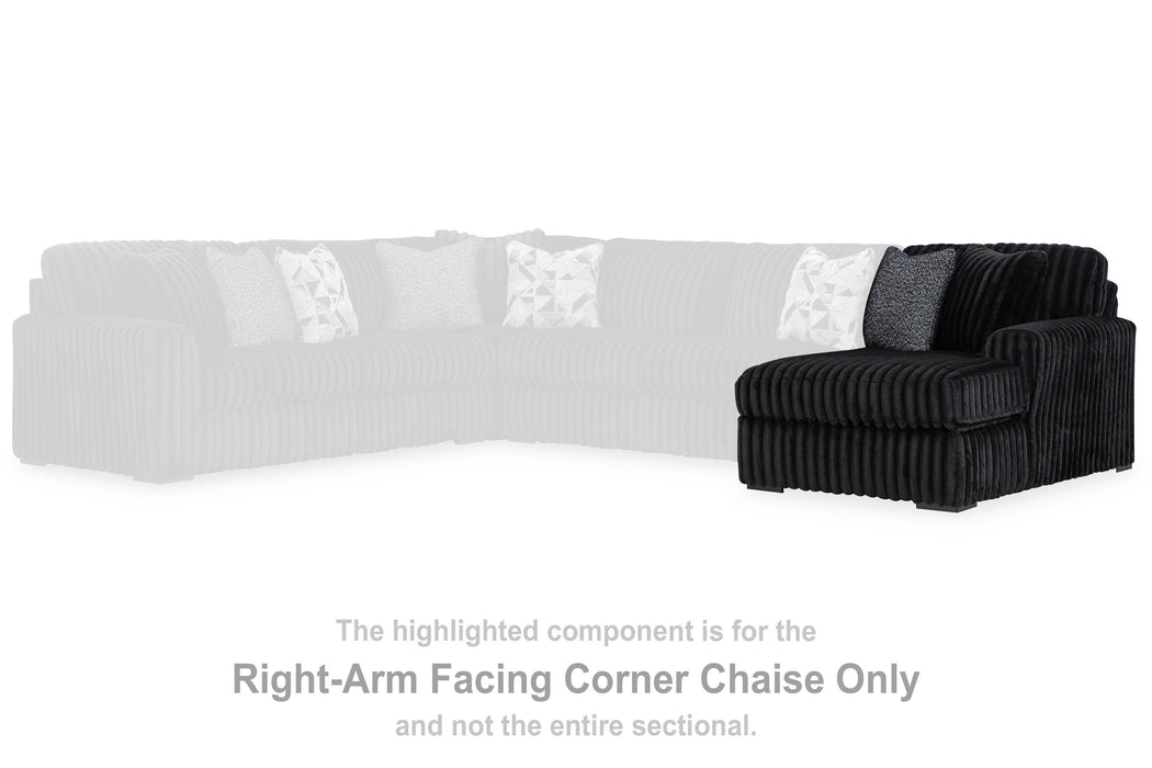 Midnight-Madness Sectional Sofa with Chaise - Valley Furniture (Rohnert Park, CA)