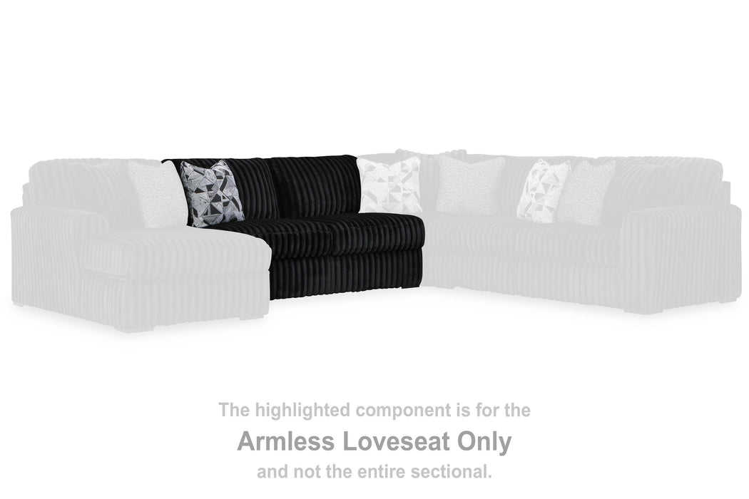 Midnight-Madness Sectional with Chaise - Valley Furniture (Rohnert Park, CA)