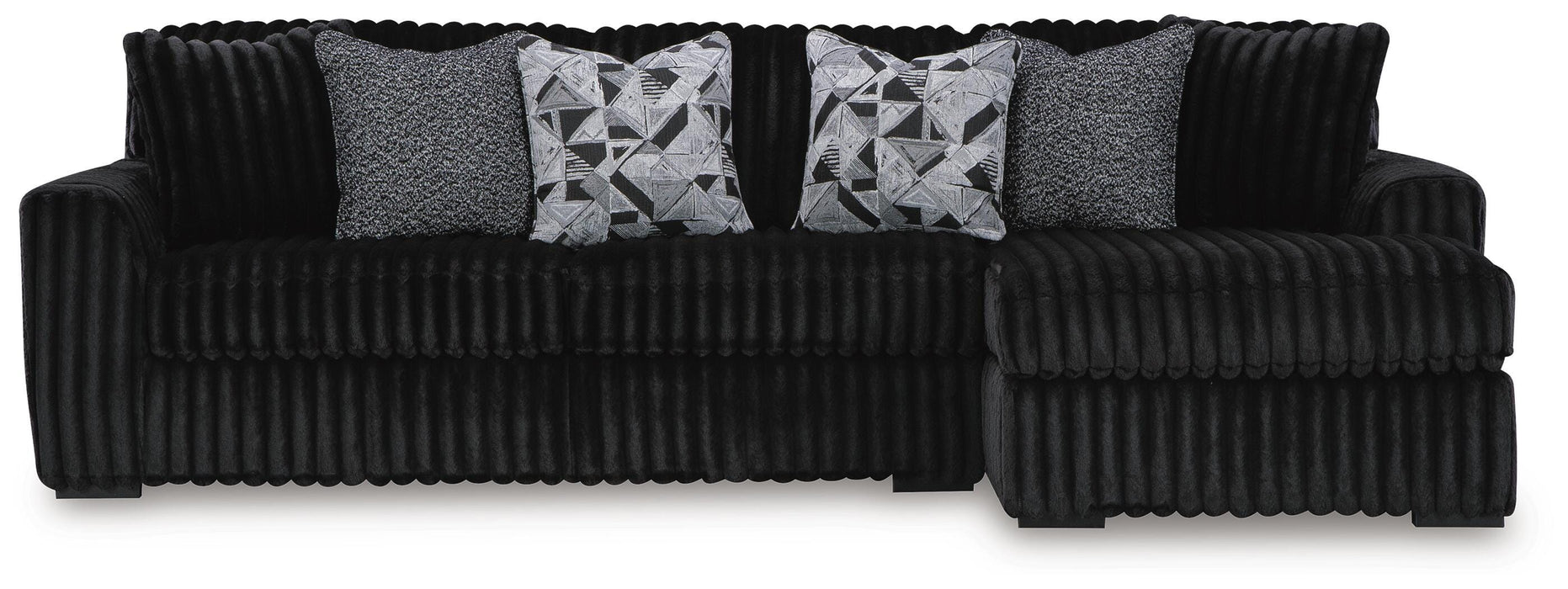 Midnight-Madness Sectional Sofa with Chaise - Valley Furniture (Rohnert Park, CA)
