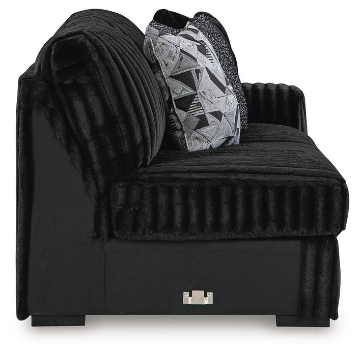 Midnight-Madness Sectional with Chaise - Valley Furniture (Rohnert Park, CA)