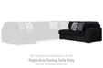 Midnight-Madness Sectional with Chaise - Valley Furniture (Rohnert Park, CA)