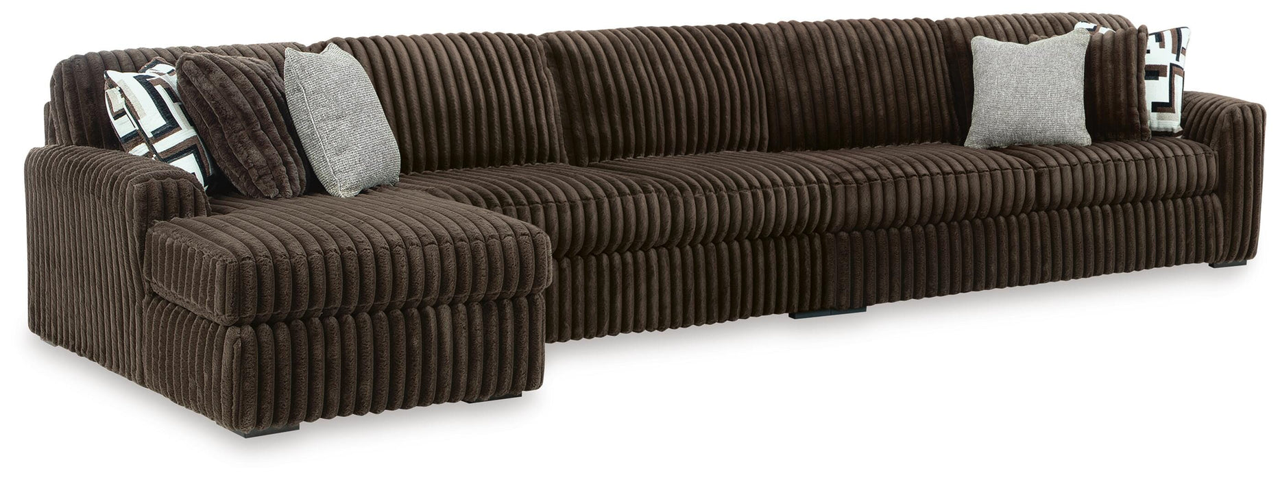 Midnight-Madness Sectional with Chaise - Valley Furniture (Rohnert Park, CA)