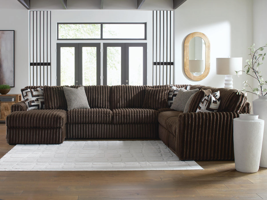 Midnight-Madness Sectional with Chaise - Valley Furniture (Rohnert Park, CA)