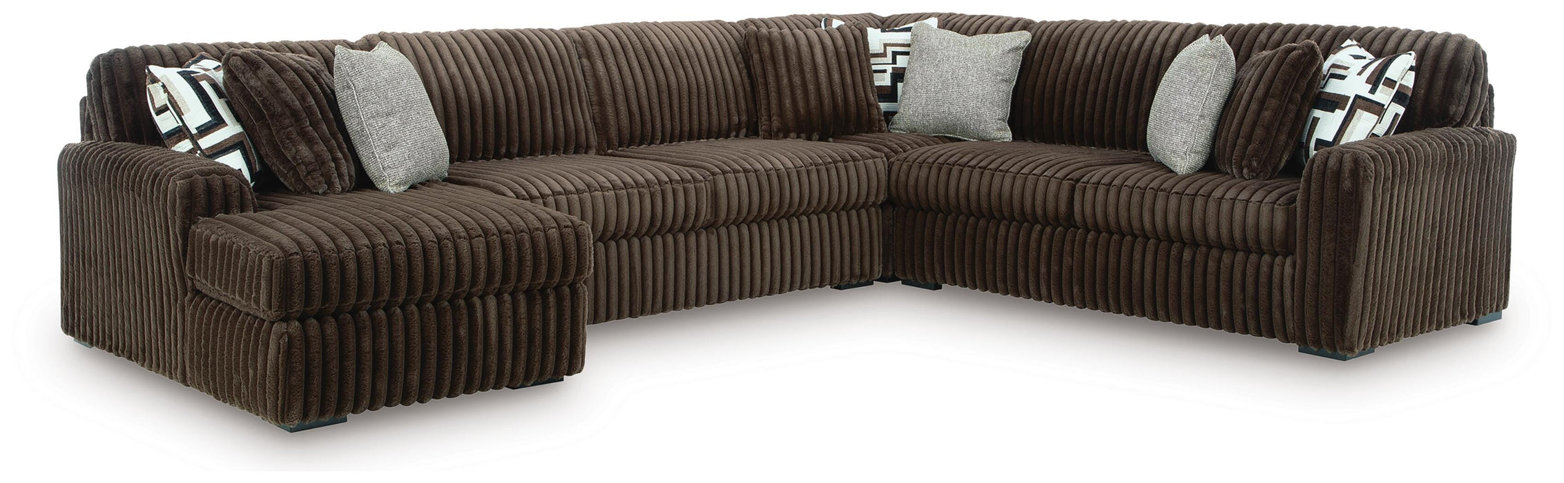 Midnight-Madness Sectional with Chaise - Valley Furniture (Rohnert Park, CA)