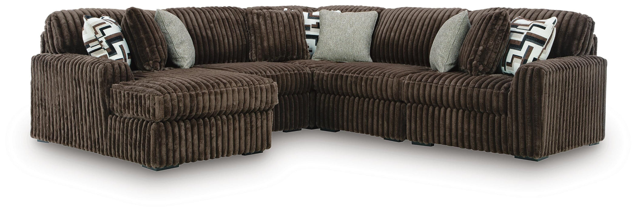 Midnight-Madness Sectional with Chaise - Valley Furniture (Rohnert Park, CA)