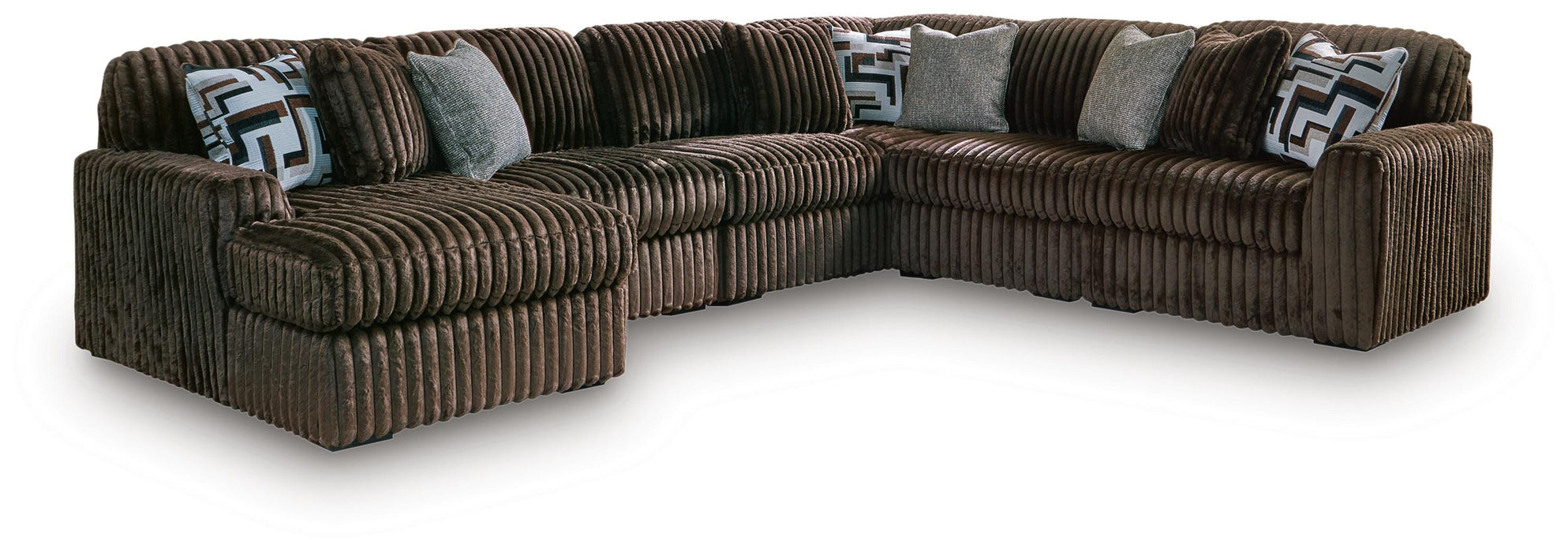 Midnight-Madness Sectional with Chaise - Valley Furniture (Rohnert Park, CA)