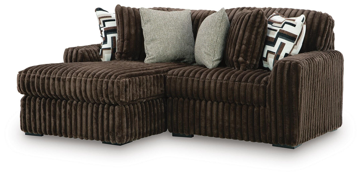 Midnight-Madness Sectional with Chaise - Valley Furniture (Rohnert Park, CA)