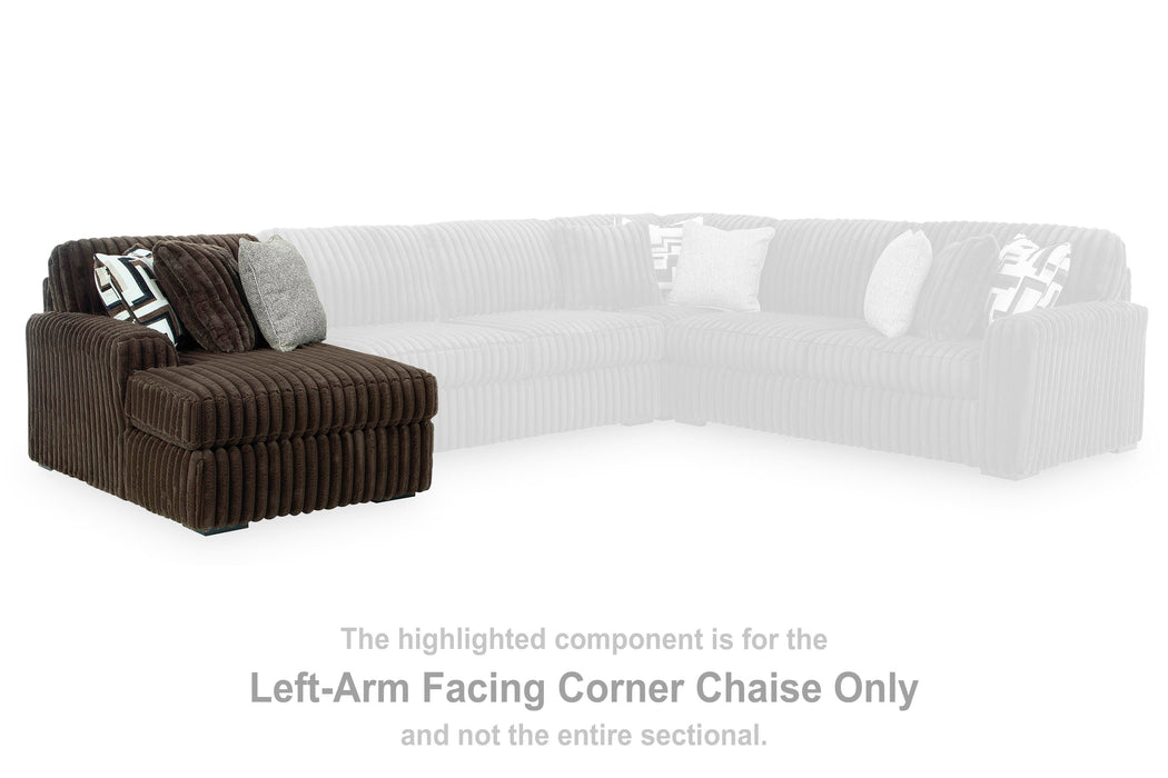 Midnight-Madness Sectional with Chaise - Valley Furniture (Rohnert Park, CA)