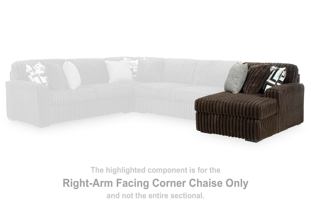 Midnight-Madness Sectional with Chaise - Valley Furniture (Rohnert Park, CA)