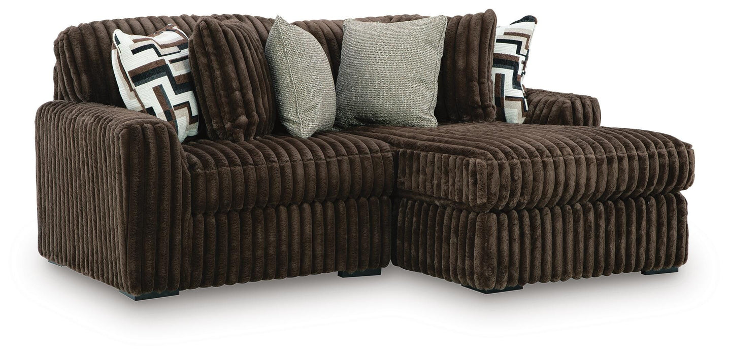 Midnight-Madness Sectional with Chaise - Valley Furniture (Rohnert Park, CA)