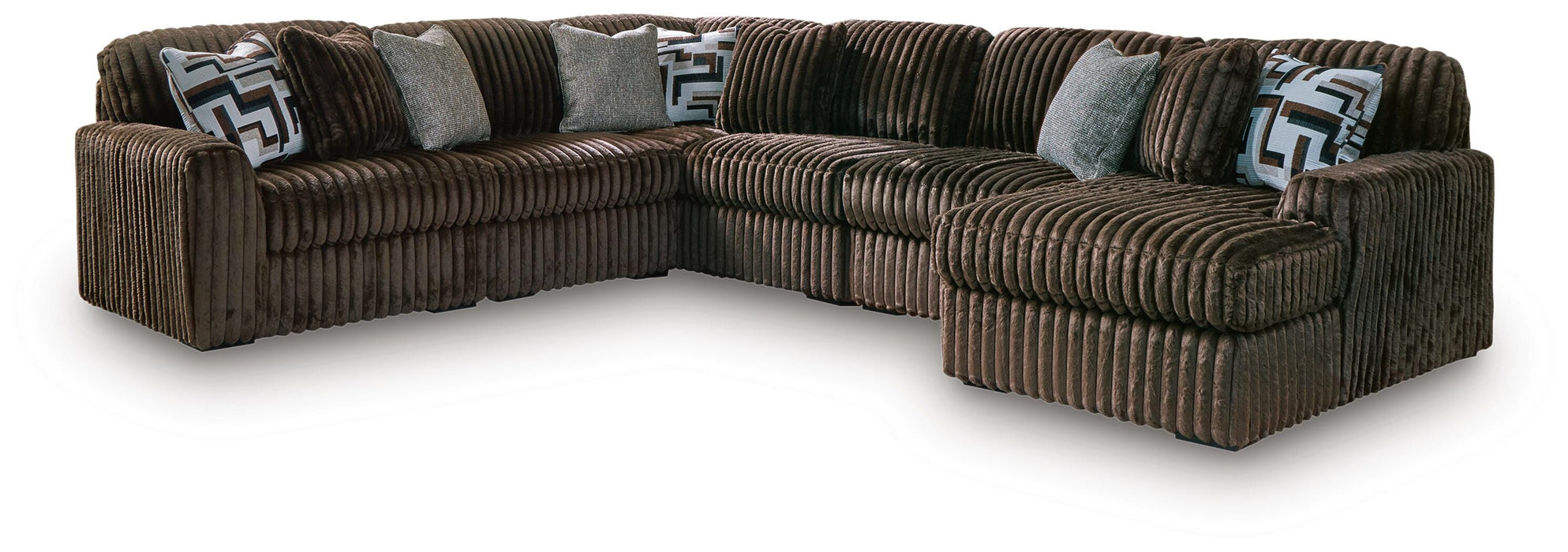 Midnight-Madness Sectional with Chaise - Valley Furniture (Rohnert Park, CA)