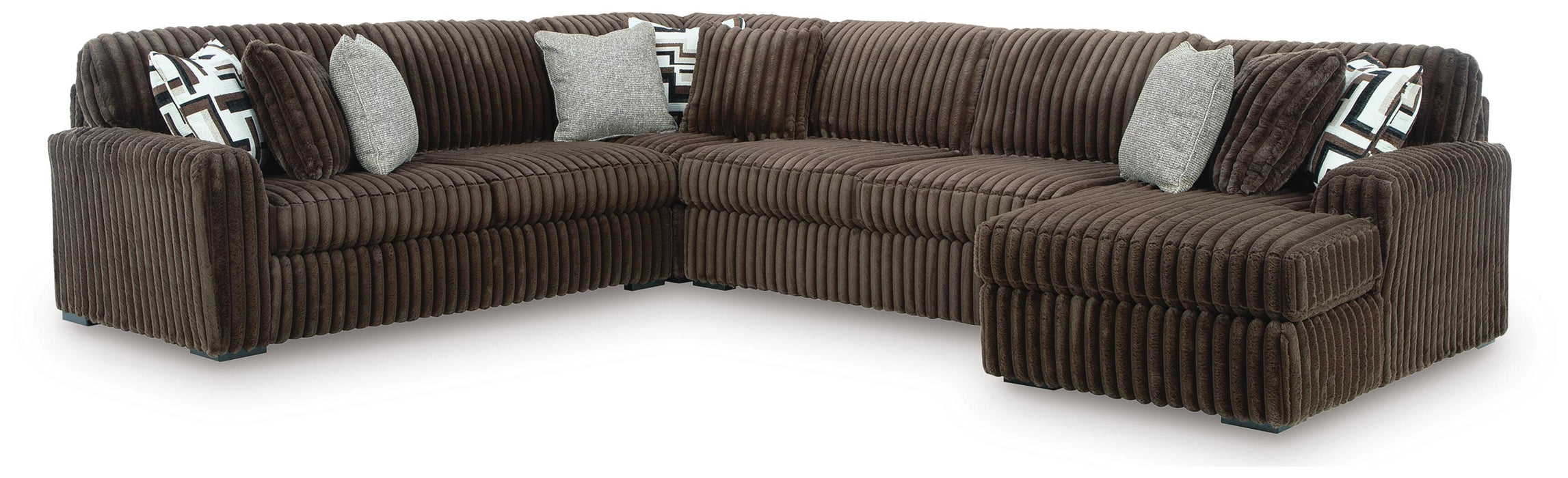 Midnight-Madness Sectional with Chaise - Valley Furniture (Rohnert Park, CA)