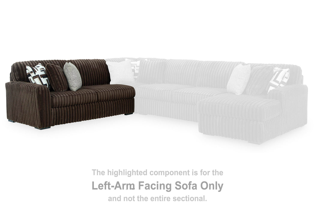 Midnight-Madness Sectional with Chaise - Valley Furniture (Rohnert Park, CA)