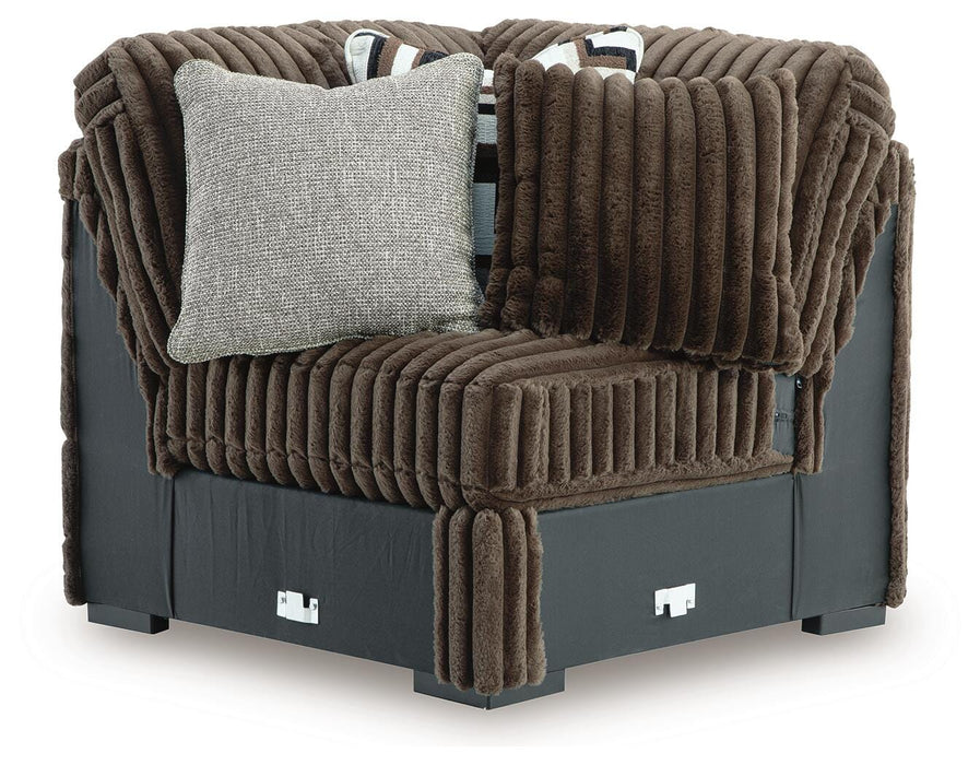 Midnight-Madness Sectional with Chaise - Valley Furniture (Rohnert Park, CA)